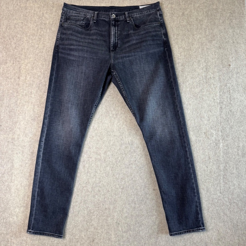 Rag & Bone Fit 1 Skinny Jeans Mens 38x32 Zack Black Fit 1 Slim Denim
